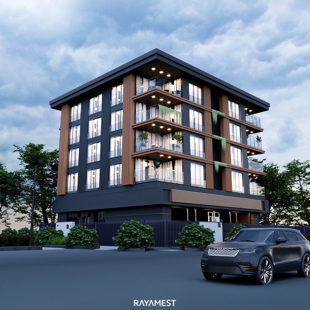 Ahşap Detaylı Konut Cephesi — RAYAMEST tasarımı